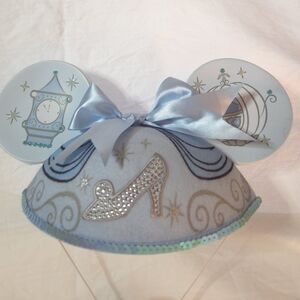 Blue Disney Kids Cinderella Mouse Ears Hat